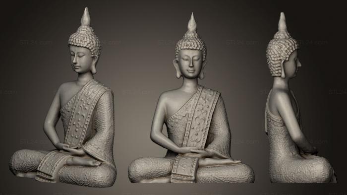 Статуэтки Будда (Йога будда, STKBD_0063) 3D модель для ЧПУ станка